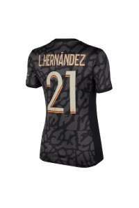 Paris Saint-Germain Lucas Hernandez #21 Jalkapallovaatteet Naisten Kolmaspaita 2023-24 Lyhythihainen